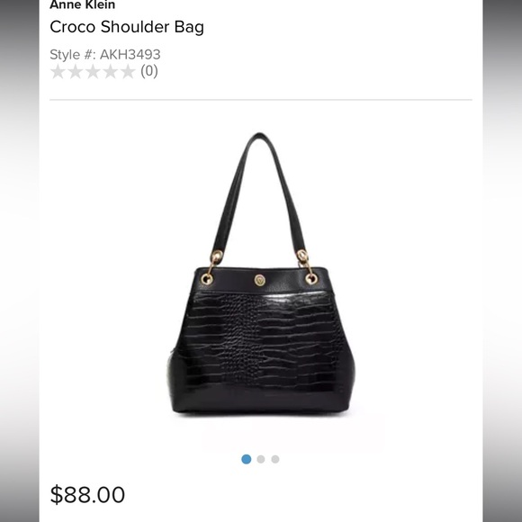 NWT Anne Klein Croco Shoulder Bag - Picture 6 of 6